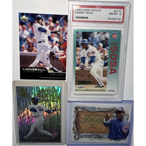 Sammy Sosa Bulk Card Lot x35 Cubs PSA Graded Slab x1 Topps Fleer Upper Deck